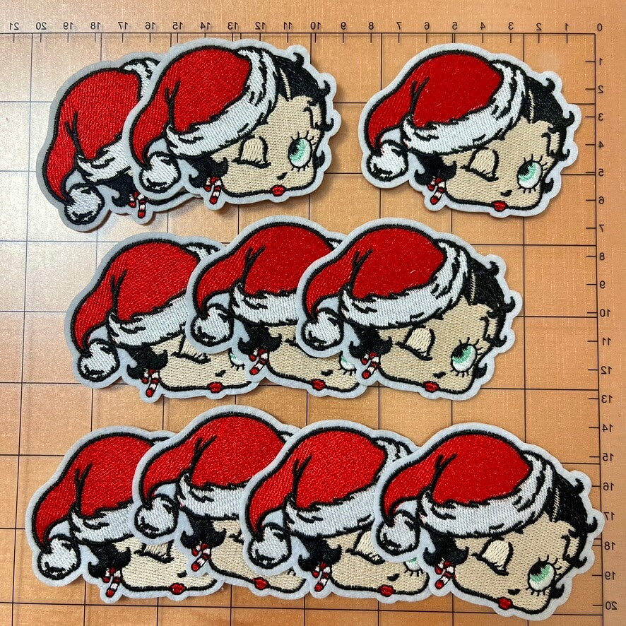 🎄Xmas Iron-on Patches- Betty b*10 pcs