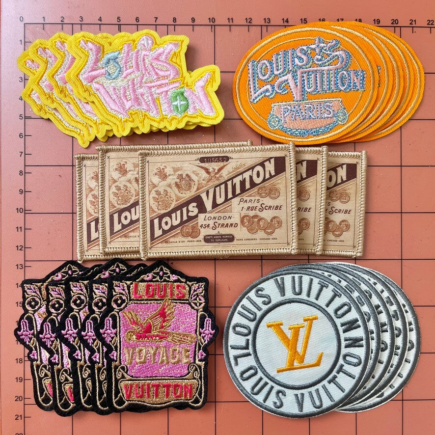 Iron-on Patches- L label combo*25 pcs(5 of each)