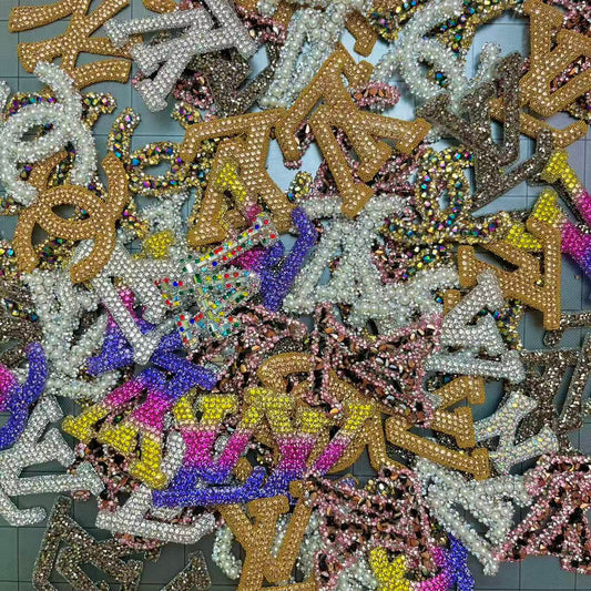 Surprise Me! Iron-on Bling Patches random mix*50 pcs