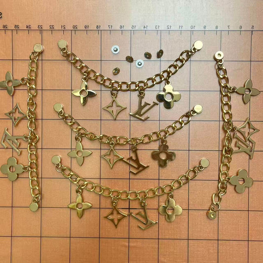 Light golden Lulu chain*5 pcs