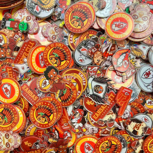 4-5cm DIY Acrylics- random mix football team KC*100g