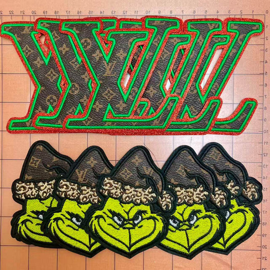 🎄Xmas Iron-on Patches- bling Lulu&G combo*10 pcs