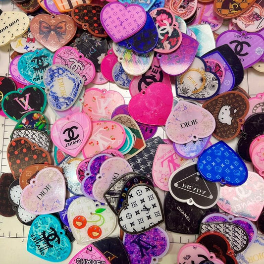 4-5cm DIY Acrylics-mix brands(drilled)100 g/bag