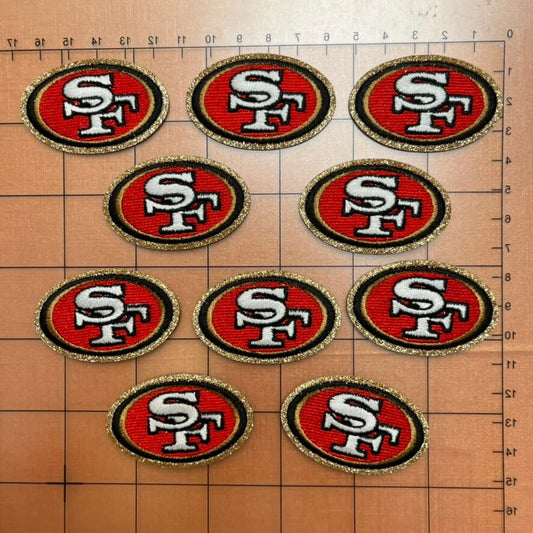 Iron-on patches- football team badge 5.1cm SF*10 pcs