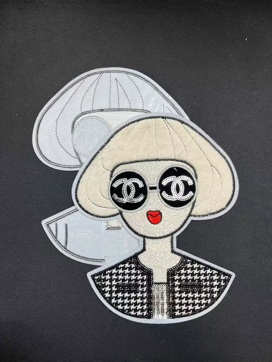 Big Iron-on Patches- cc lady