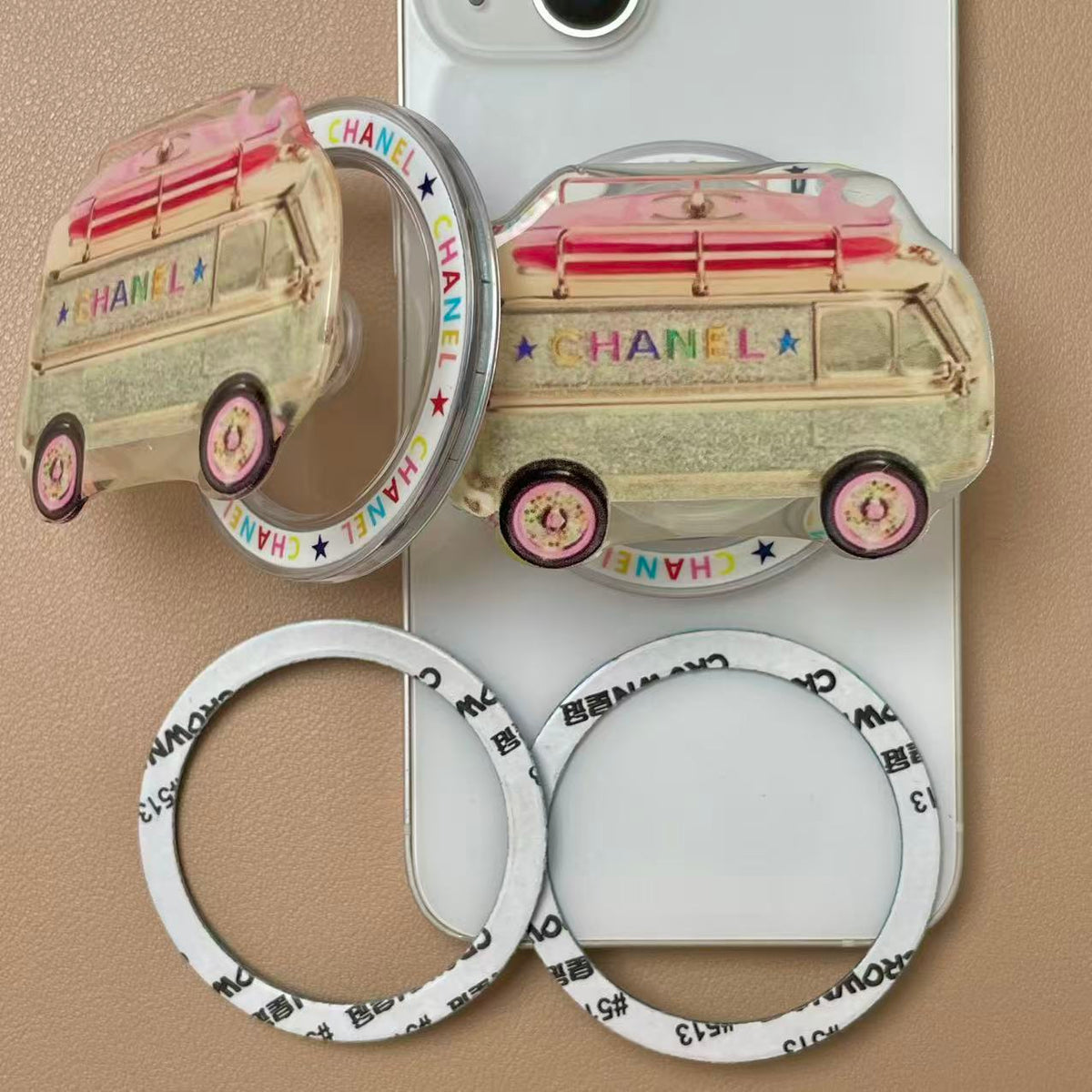 Magnet Phone Case Hand Grip - Sweet Pink