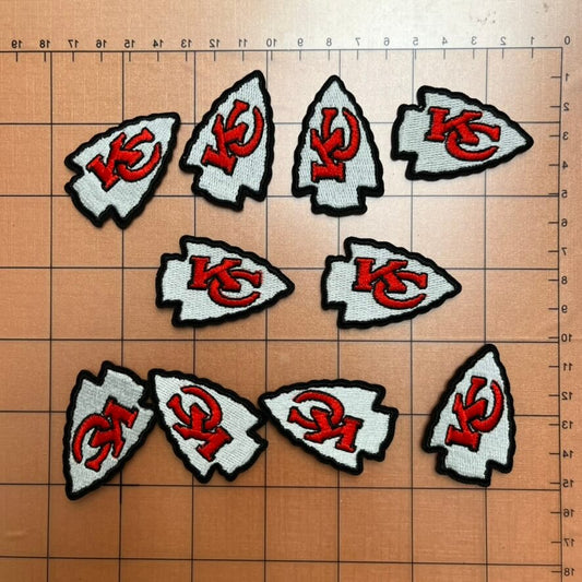 Iron-on patches- football team badge 5cm KC*10 pcs