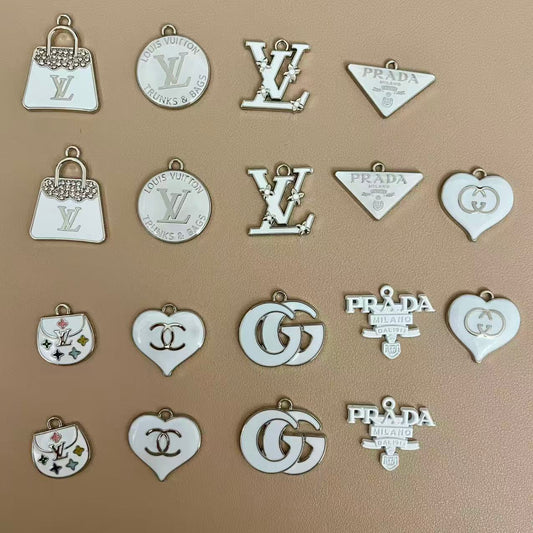 Silver White Pendants Charm Collection for Jewelry Making