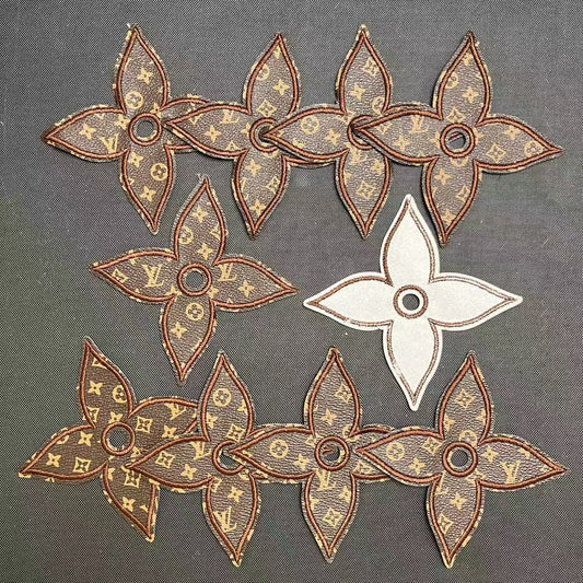 Iron-on Patches-leather lulu pattern*10 pcs