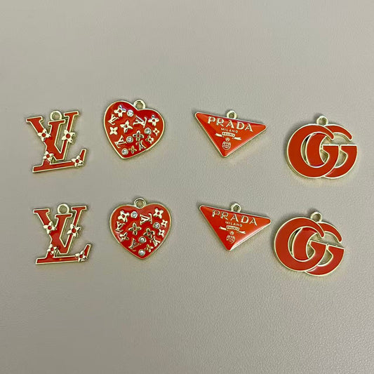 Golden Coral Pendants Charm Collection for Jewelry Making