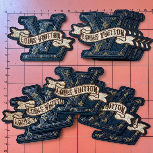 Iron-on Patches- ribbon-tangled L* 10 pcs