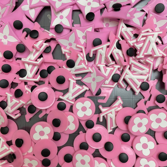 Crocharms(Silicone)- light pink Lulu*45 pcs