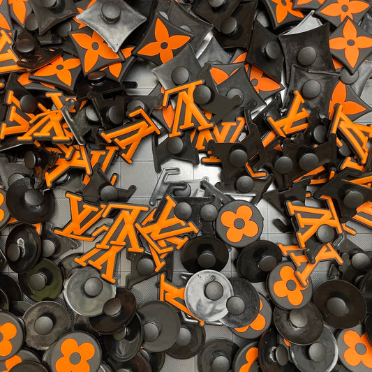 Crocharms(Silicone)-orange Lulu*45 pcs