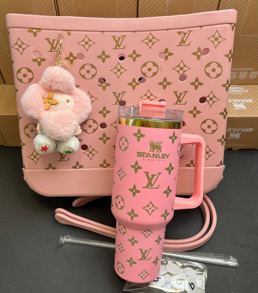 Vvn Plushie Keychain*pink/cream