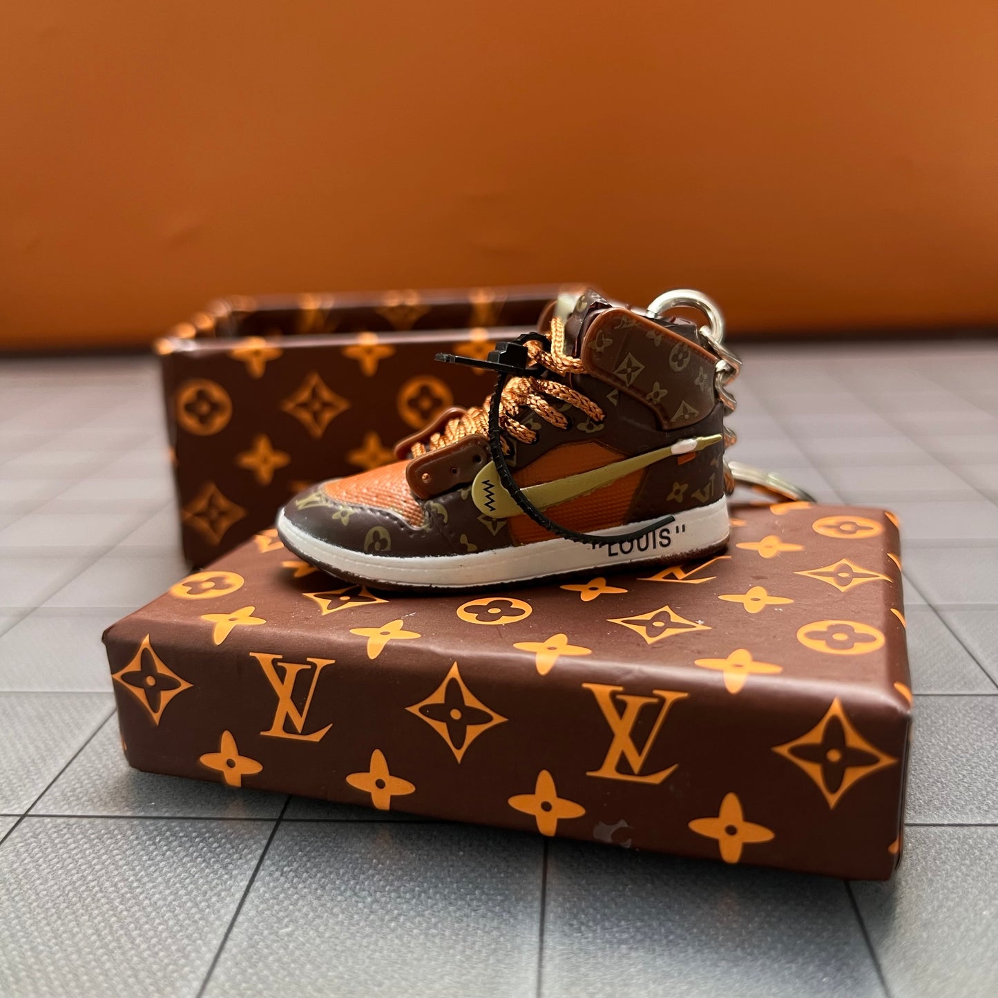 Keychain Collection- Lulu&nk sneaker with a box