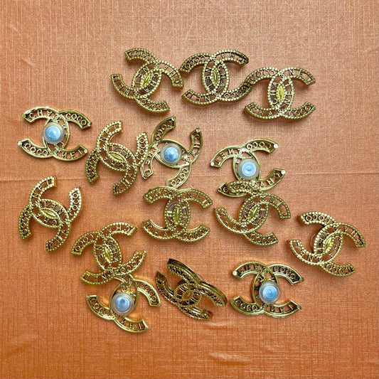 Crocharms(Metallic)- cc frame with words*15 pcs