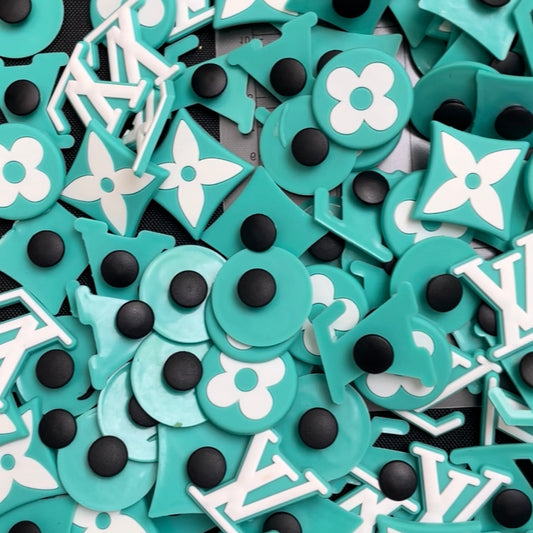 Crocharms(Silicone)- teal Lulu*45 pcs
