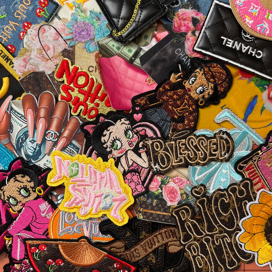 Surprise Me! Iron-on Bougie Patches random mix*50 pcs