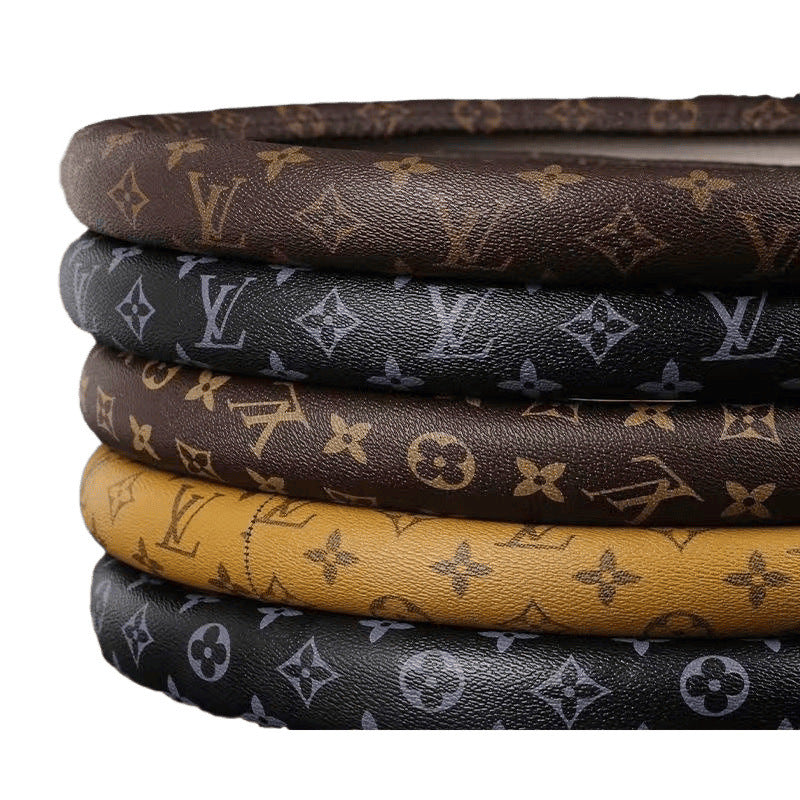 Universal Leather Steering Wheel Cover for 37-38cm Car Wheels, Anti-Slip Protective Grip