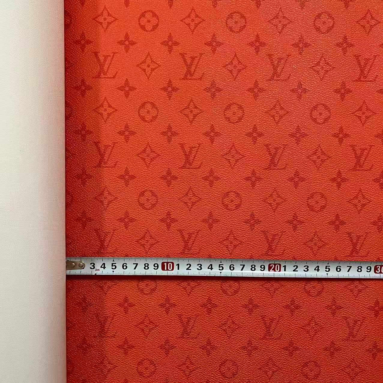 DIY fabric-L faux leather orange 40*50cm (Approx. 16" × 20")