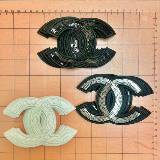 Sew/glue-on Patches- sequin cc*15 pcs(5 pcs of each)