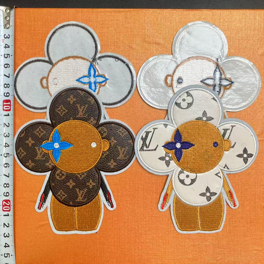 Big Iron-on Patches- lulu leather vvn*1/1/4 pcs
