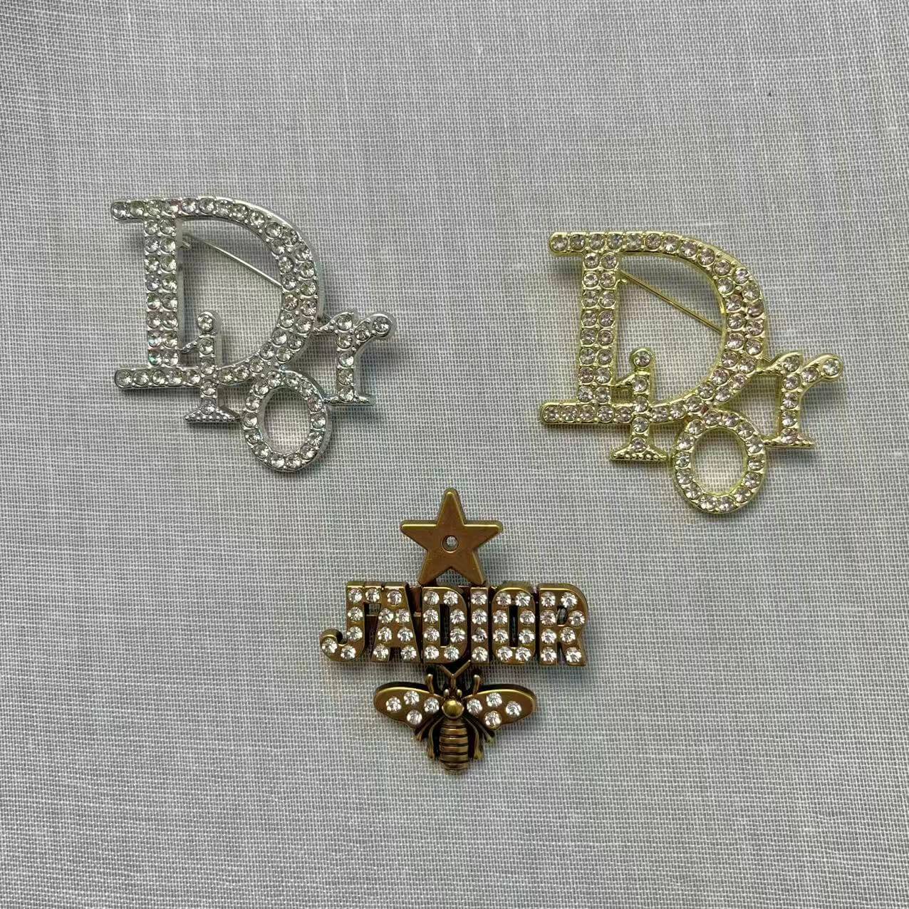 D Addict Alloy Brooch Pin Set*3 pcs