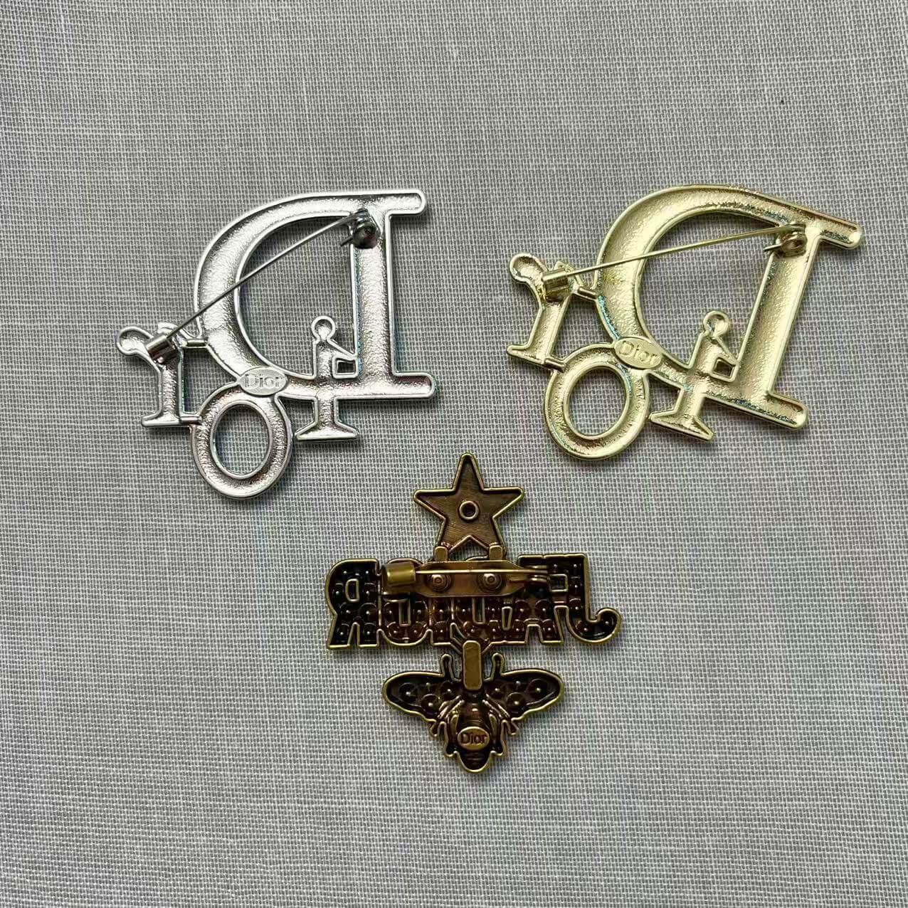 D Addict Alloy Brooch Pin Set*3 pcs