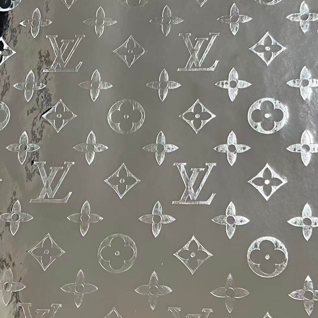 DIY fabric-L faux leather mirror-like silver 40*50cm (Approx. 16" × 20")