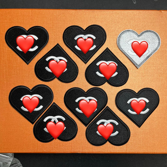 Iron-on Patches-cc heart*10 pcs
