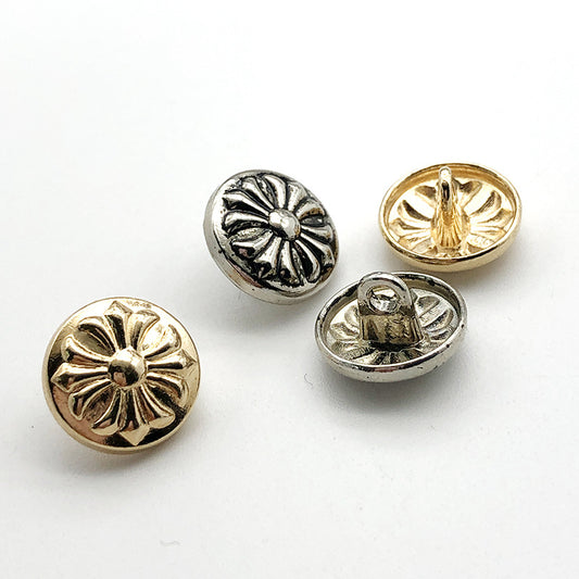 DIY Decorative Buttons – Alloy Buttons CH – 9 Pcs – 12.5/15 mm