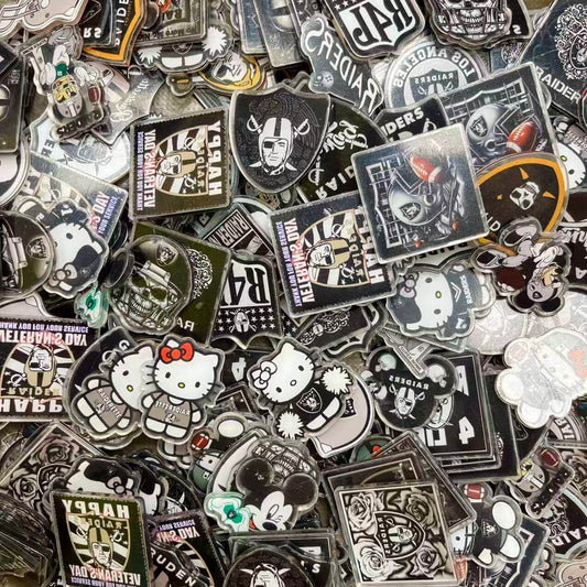 4-5cm DIY Acrylics-random mix of football team Raiders*100g