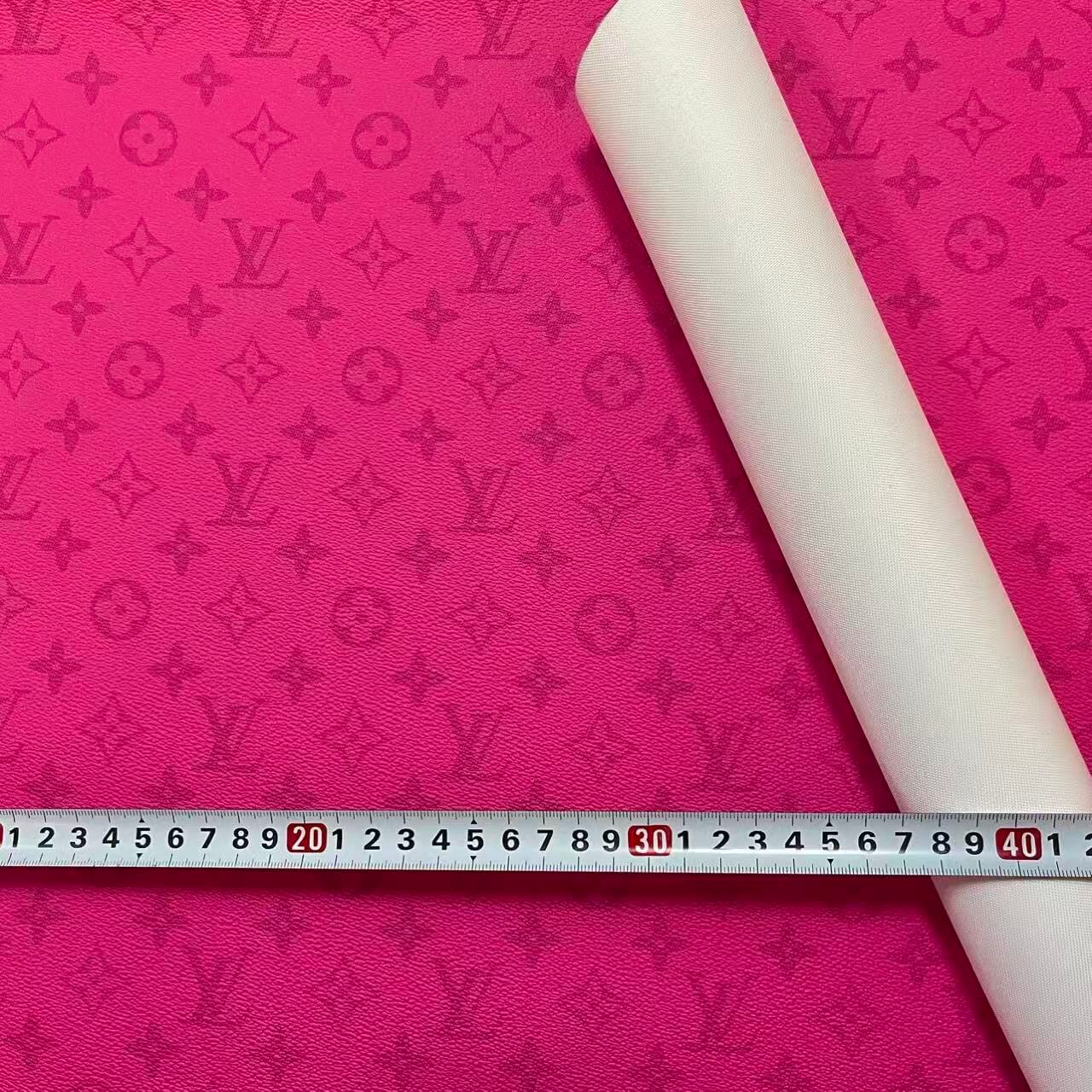 DIY fabric-L faux leather hot pink 40*50cm (Approx. 16" × 20")