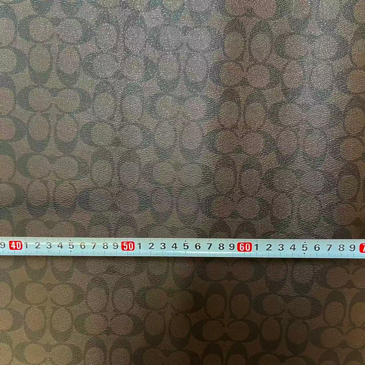 DIY fabric- brown COA faux leather 40*50cm (Approx. 16" × 20")