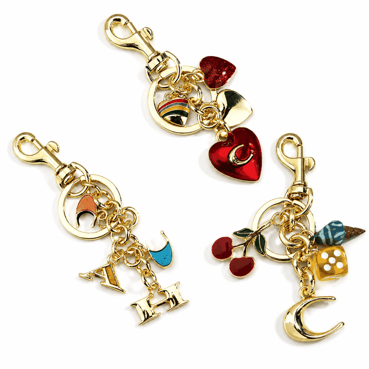 Golden Lucky Charm Keychain Collection