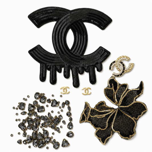 Black Golden Crush | DIY Starter Patches Kit